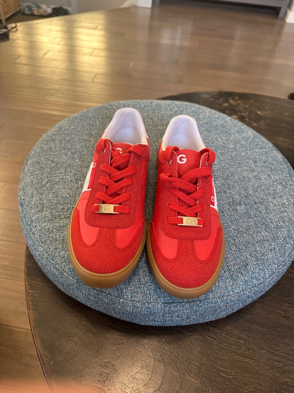 GBG Los Angeles Red and Gum Athletic Sneakers